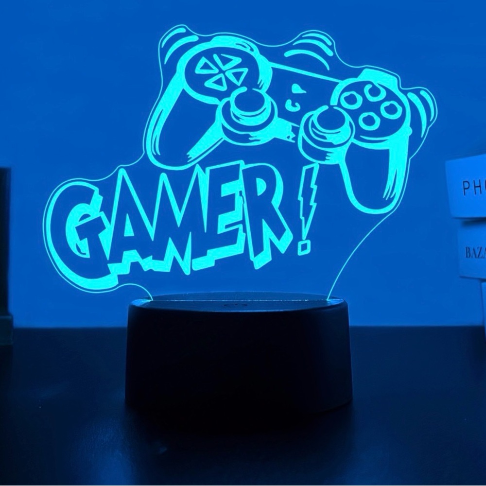 LED Gamer & Controller 7 Different Color Night Light